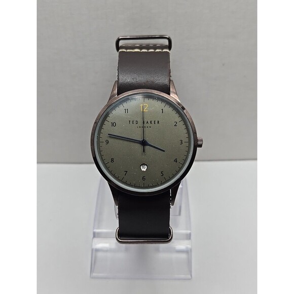 Ted Baker London Mens Quartz Date Watch New Battery Stainless Silver -   Read  - - Picture 1 of 12